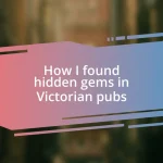 How I found hidden gems in Victorian pubs