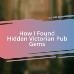 How I Found Hidden Victorian Pub Gems